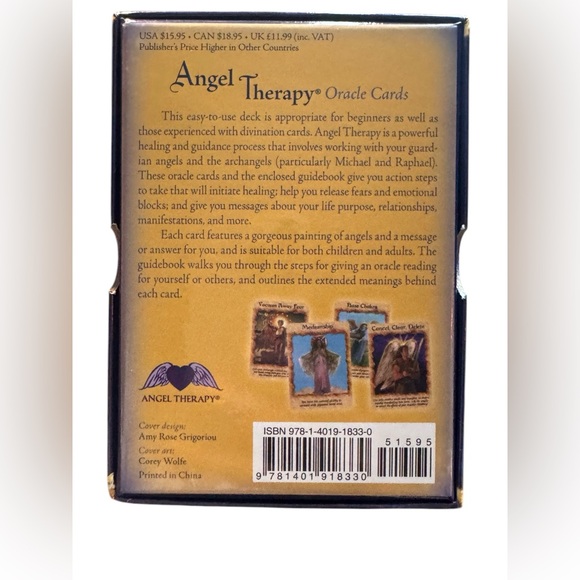 Doreen Virtue Angel Therapy Oracle Cards VG orig deck OOP Hay House - Picture 2 of 2